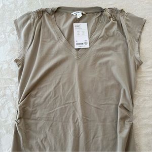 NWT Large Tan Athletica short sleeve dress